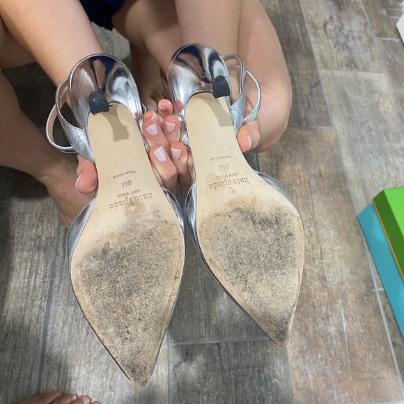 Metallic Kate Spade Simone heels - Picture 5 of 6